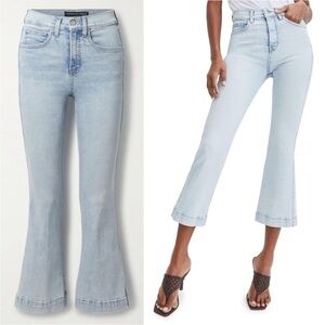 NEW! Veronica Beard- Carson High Rise Ankle Flare Jeans Light Wash Sky Size 31